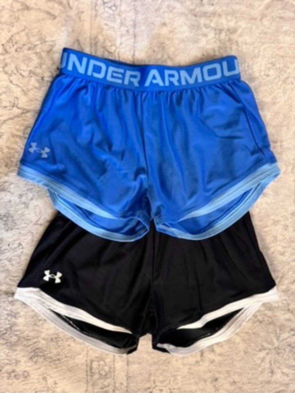 2 Pairs Under Armour Shorts - Youth Medium